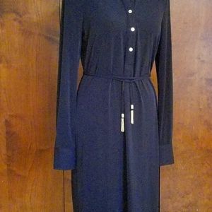 Womans Calvin Klein black belted size 8 dress